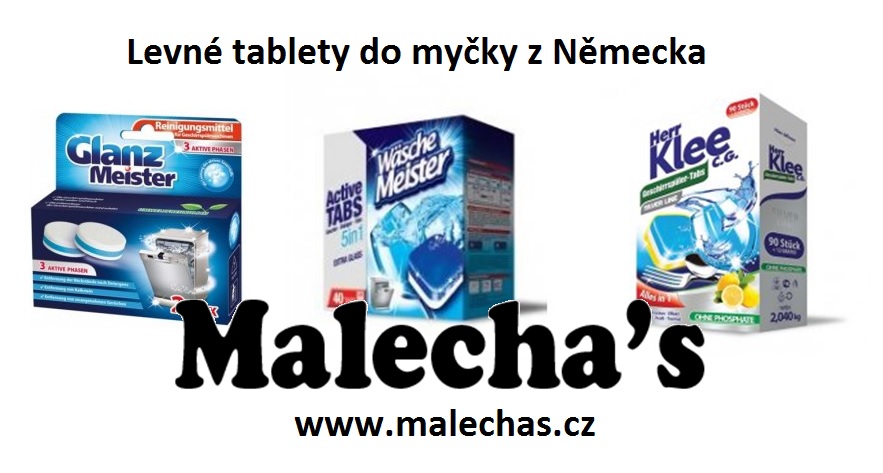 levné tablety do myčky z Německa